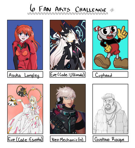 Six Fan Arts Challenge