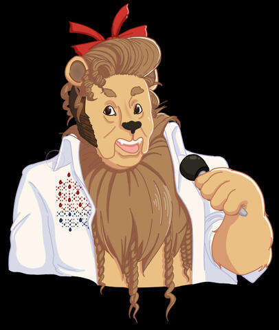 Elvis x The Cowardly Lion